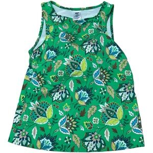 Lands End Size 12 Green Floral Tankini Bathing Top